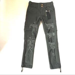 LF Carmar Distressed Ripped Cargo Jogger Jeans